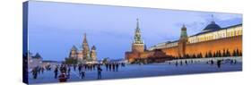 St Basils Cathedral and the Kremlin in Red Square, Moscow, Russia-Gavin Hellier-Stretched Canvas
