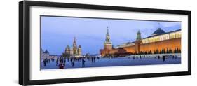 St Basils Cathedral and the Kremlin in Red Square, Moscow, Russia-Gavin Hellier-Framed Photographic Print