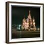 St Basils Cathedral at Night-CM Dixon-Framed Photographic Print