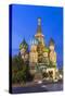 St. Basils Cathedral in Red Square, Moscow, Russia-Gavin Hellier-Stretched Canvas