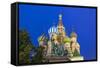 St Basils Cathedral in Red Square, Moscow, Russia-Gavin Hellier-Framed Stretched Canvas