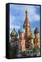 St. Basils Cathedral in Red Square, UNESCO World Heritage Site, Moscow, Russia, Europe-Gavin Hellier-Framed Stretched Canvas