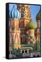 St. Basils Cathedral in Red Square, UNESCO World Heritage Site, Moscow, Russia, Europe-Gavin Hellier-Framed Stretched Canvas