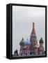 St. Basils Cathedral in the Evening, Red Square, UNESCO World Heritage Site, Moscow, Russia, Europe-Lawrence Graham-Framed Stretched Canvas