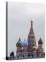 St. Basils Cathedral in the Evening, Red Square, UNESCO World Heritage Site, Moscow, Russia, Europe-Lawrence Graham-Stretched Canvas