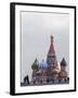 St. Basils Cathedral in the Evening, Red Square, UNESCO World Heritage Site, Moscow, Russia, Europe-Lawrence Graham-Framed Photographic Print