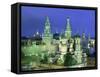 St. Basils Cathedral, Red Square, Moscow, Russia-Jon Arnold-Framed Stretched Canvas