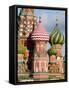 St. Basils Cathedral, Red Square, UNESCO World Heritage Site, Moscow, Russia, Europe-Lawrence Graham-Framed Stretched Canvas