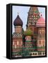 St. Basils Cathedral, Red Square, UNESCO World Heritage Site, Moscow, Russia, Europe-Lawrence Graham-Framed Stretched Canvas