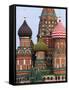 St. Basils Cathedral, Red Square, UNESCO World Heritage Site, Moscow, Russia, Europe-Lawrence Graham-Framed Stretched Canvas