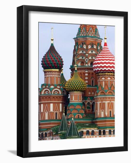 St. Basils Cathedral, Red Square, UNESCO World Heritage Site, Moscow, Russia, Europe-Lawrence Graham-Framed Photographic Print