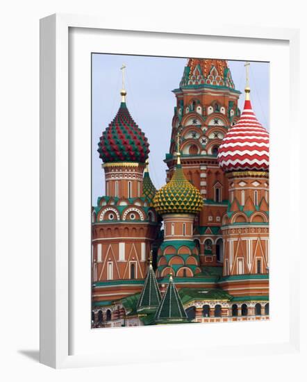 St. Basils Cathedral, Red Square, UNESCO World Heritage Site, Moscow, Russia, Europe-Lawrence Graham-Framed Photographic Print