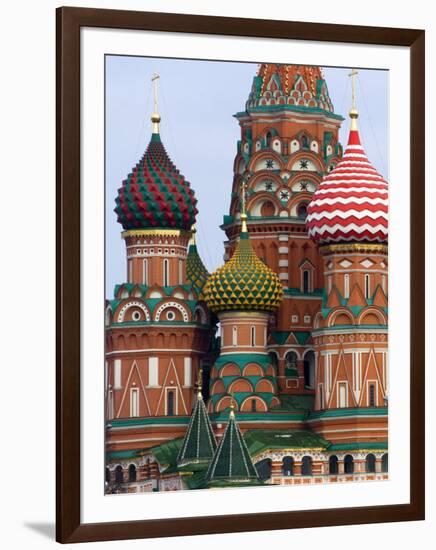 St. Basils Cathedral, Red Square, UNESCO World Heritage Site, Moscow, Russia, Europe-Lawrence Graham-Framed Photographic Print