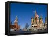 St. Basils Cathedral, Red Square, UNESCO World Heritage Site, Moscow, Russia, Europe-Lawrence Graham-Framed Stretched Canvas