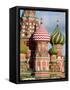 St. Basils Cathedral, Red Square, UNESCO World Heritage Site, Moscow, Russia, Europe-Lawrence Graham-Framed Stretched Canvas