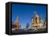 St. Basils Cathedral, Red Square, UNESCO World Heritage Site, Moscow, Russia, Europe-Lawrence Graham-Framed Stretched Canvas