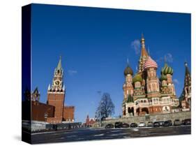 St. Basils Cathedral, Red Square, UNESCO World Heritage Site, Moscow, Russia, Europe-Lawrence Graham-Stretched Canvas