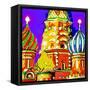 St Basils, Moscow-Tosh-Framed Stretched Canvas