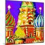 St Basils, Moscow-Tosh-Mounted Art Print