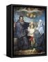 St Benedict and St Scholastica-Domenico Corvi-Framed Stretched Canvas