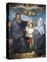 St Benedict and St Scholastica-Domenico Corvi-Stretched Canvas