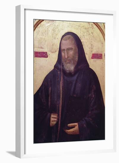 St. Benedict, Far Right Panel of the Badia Altarpiece, C.1301 (Detail)-Giotto di Bondone-Framed Giclee Print