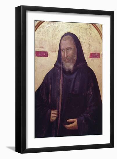 St. Benedict, Far Right Panel of the Badia Altarpiece, C.1301 (Detail)-Giotto di Bondone-Framed Giclee Print