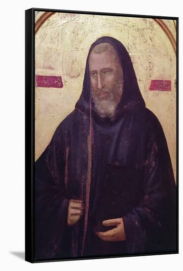 St. Benedict, Far Right Panel of the Badia Altarpiece, C.1301 (Detail)-Giotto di Bondone-Framed Stretched Canvas