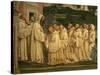 St Benedict of Nursia Prays with his Monks, Fresco-Giovanni Antonio Bazzi Sodoma-Stretched Canvas