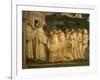 St Benedict of Nursia Prays with his Monks, Fresco-Giovanni Antonio Bazzi Sodoma-Framed Giclee Print