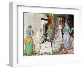 St. Benedict Receiving Hospitality, from the Life of St. Benedict, 1497-98-L. Signorelli-Framed Giclee Print