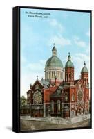 St. Benedict's Church, Terre Haute, Indiana-null-Framed Stretched Canvas