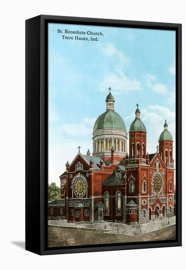 St. Benedict's Church, Terre Haute, Indiana-null-Framed Stretched Canvas