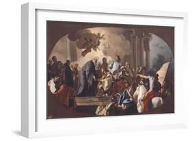 St Benedict Welcomes Totila-Francesco de Mura-Framed Giclee Print