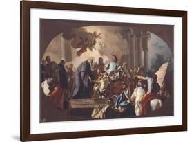 St Benedict Welcomes Totila-Francesco de Mura-Framed Giclee Print