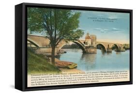 St. Benezet Bridge, Avignon-null-Framed Stretched Canvas