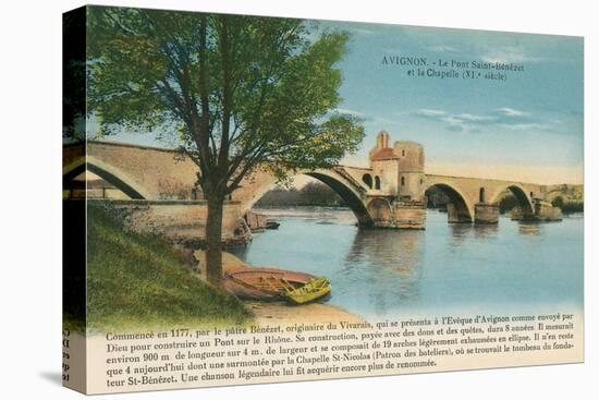 St. Benezet Bridge, Avignon-null-Stretched Canvas