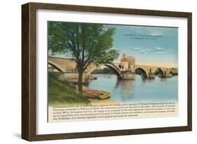 St. Benezet Bridge, Avignon-null-Framed Art Print