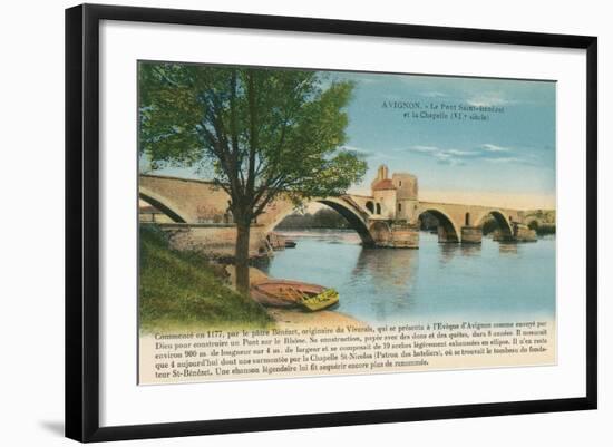 St. Benezet Bridge, Avignon-null-Framed Art Print