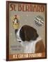 St Bernard Ice Cream-Fab Funky-Framed Art Print