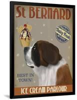 St Bernard Ice Cream-Fab Funky-Framed Art Print