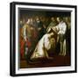 St Bernard of Clairvaux Covering a Man with Robes-Bento Coelho da Silveira-Framed Giclee Print