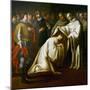 St Bernard of Clairvaux Covering a Man with Robes-Bento Coelho da Silveira-Mounted Giclee Print