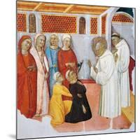 St Bernard of Clairvaux Exorcising Someone Possessed-Ferrer Bassa-Mounted Giclee Print