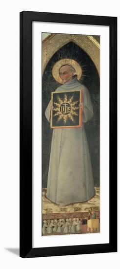 St Bernard Preaching by Vecchietta-null-Framed Giclee Print