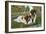 St. Bernard Puppies-null-Framed Art Print