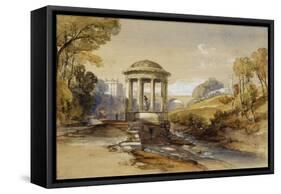 St Bernard's Well, Water of Leith, near Edinburgh, Scotland-William Leighton Leitch-Framed Stretched Canvas