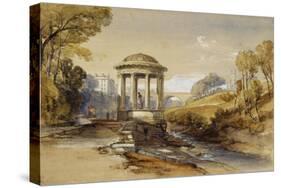 St Bernard's Well, Water of Leith, near Edinburgh, Scotland-William Leighton Leitch-Stretched Canvas