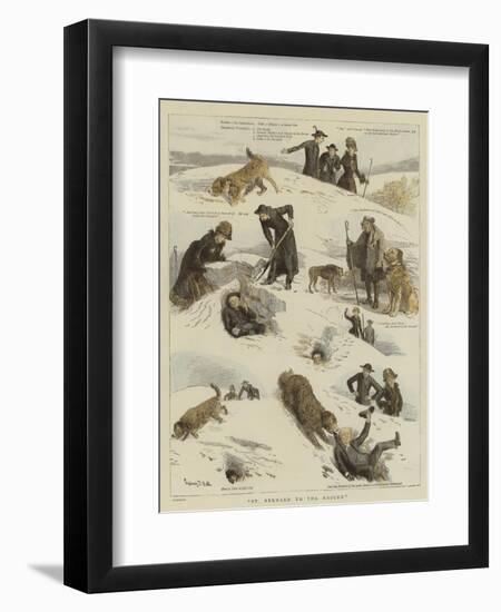 St Bernard to the Rescue-Sydney Prior Hall-Framed Premium Giclee Print