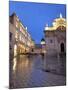 St. Blaise Church and Cathedral at Night, Old Town, UNESCO World Heritage Site, Dubrovnik, Croatia,-Martin Child-Mounted Photographic Print